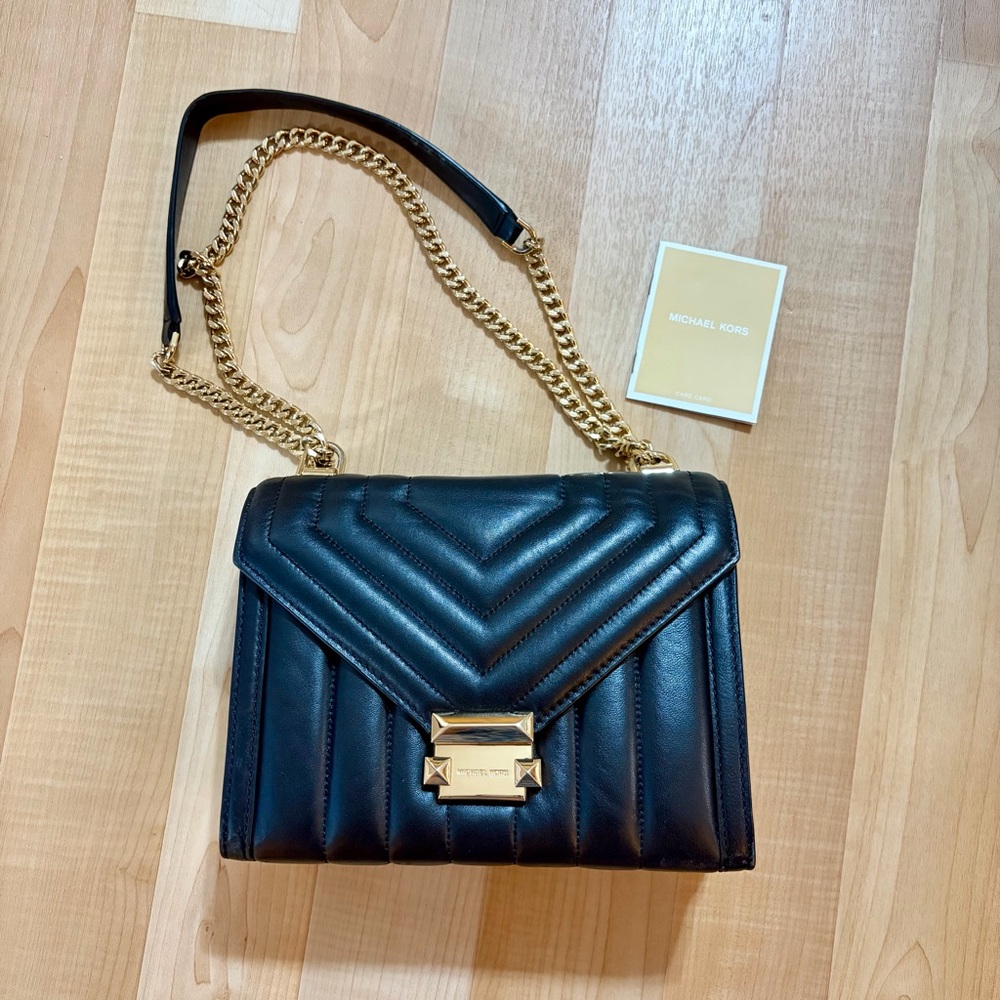 Michael Kors Whitney Large Quilted Leather Convertible Shoulder Bag